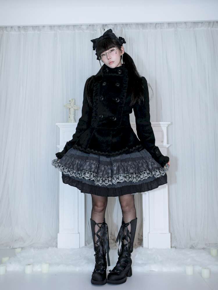 Detachable Big Bow Woolen Coat【s0000014682】