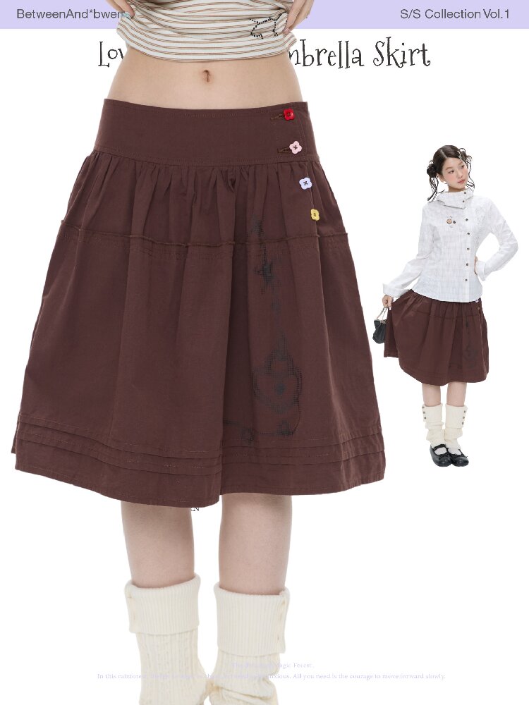 Retro Love Lock Vine Short Skirt【s0000016375】