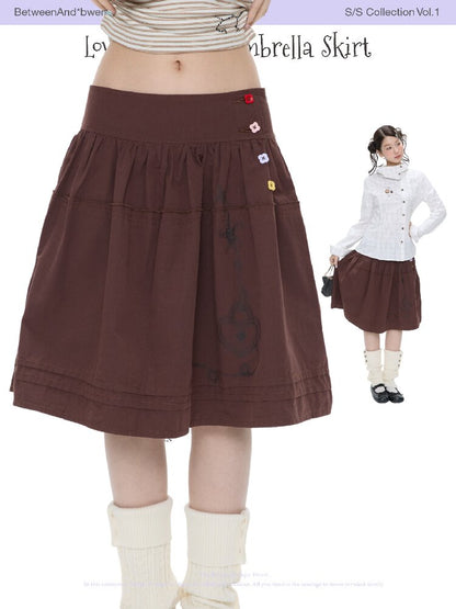 Retro Love Lock Vine Short Skirt【s0000016375】