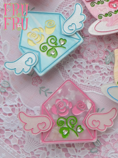 Love Letter Envelope Hair Clip【s0000017464】