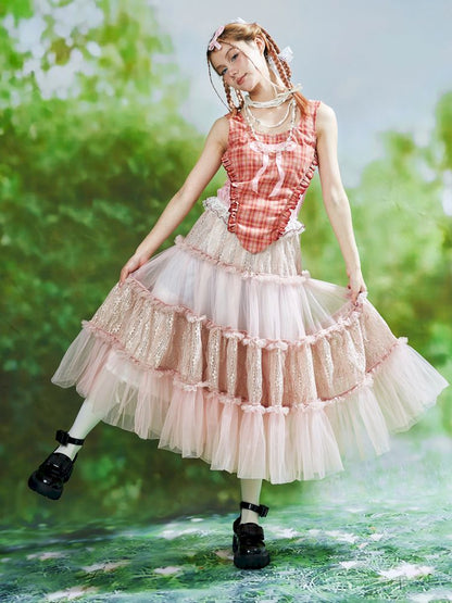 Lolita Sweet Cute Teenage Halter Skirt [S0000008764]