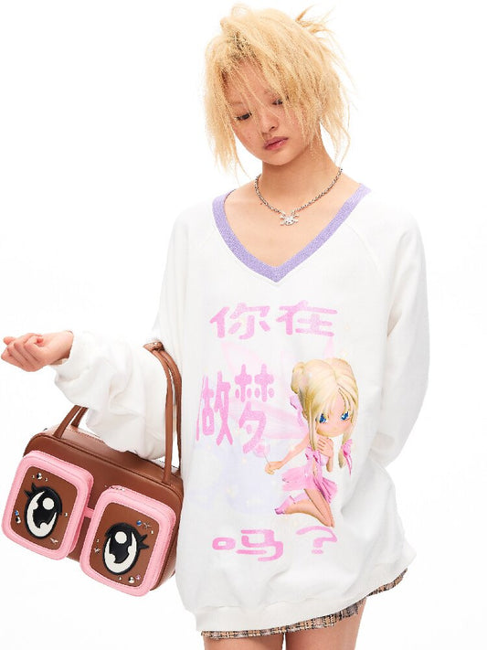 Are You Dreaming Printed Sweater【s0000016041】