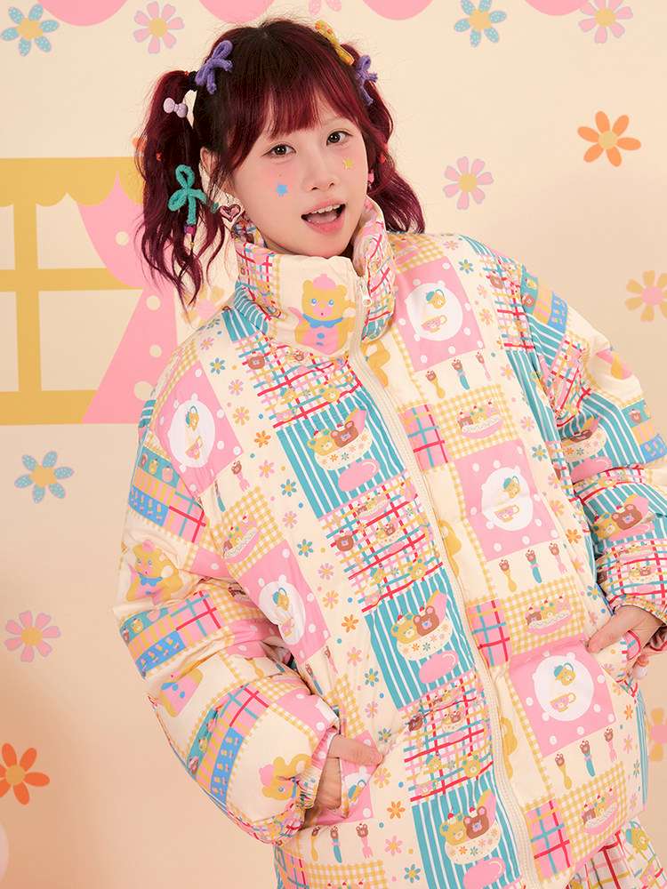 Showa Sweets House White Duck Down Jacket【s0000015167】
