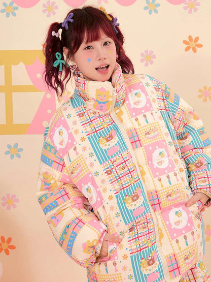 Showa Sweets House White Duck Down Jacket【s0000015167】