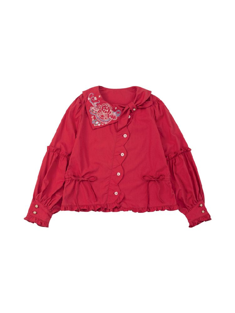 Vintage Versatile Shirt Blouse【s0000011172】