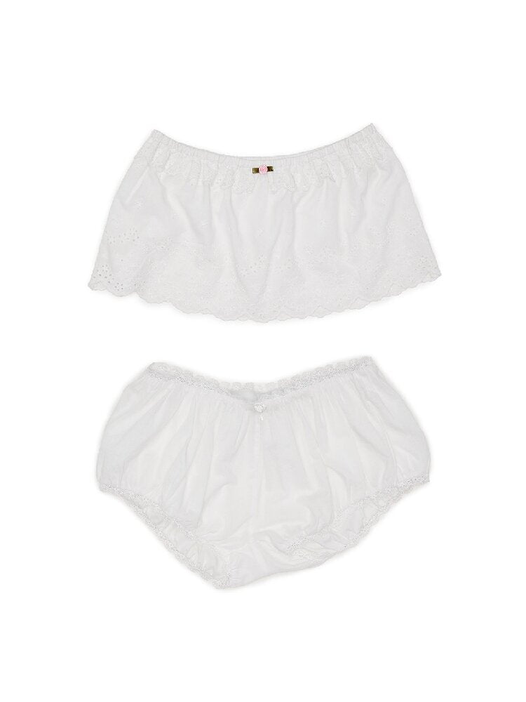 Jacquard Lace Cotton A-line Set【s0000016915】