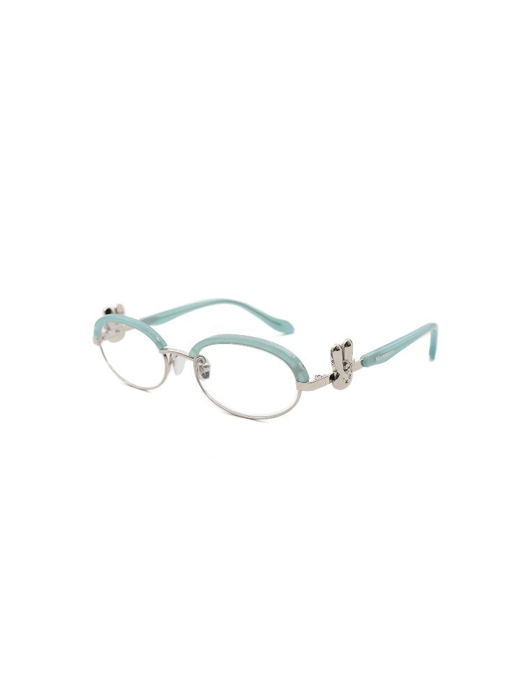 Metal Bow Rabbit Half Frame Glasses【s0000017440】