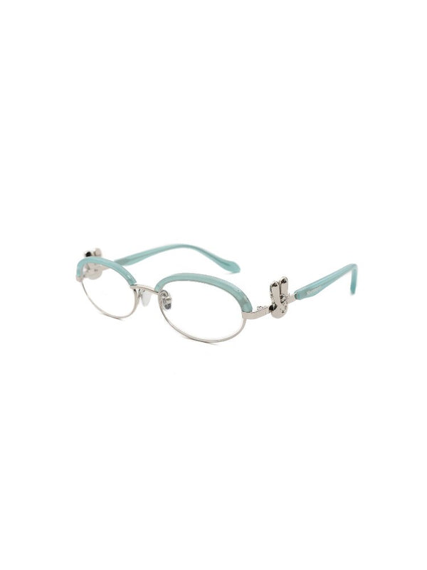 Metal Bow Rabbit Half Frame Glasses【s0000017440】