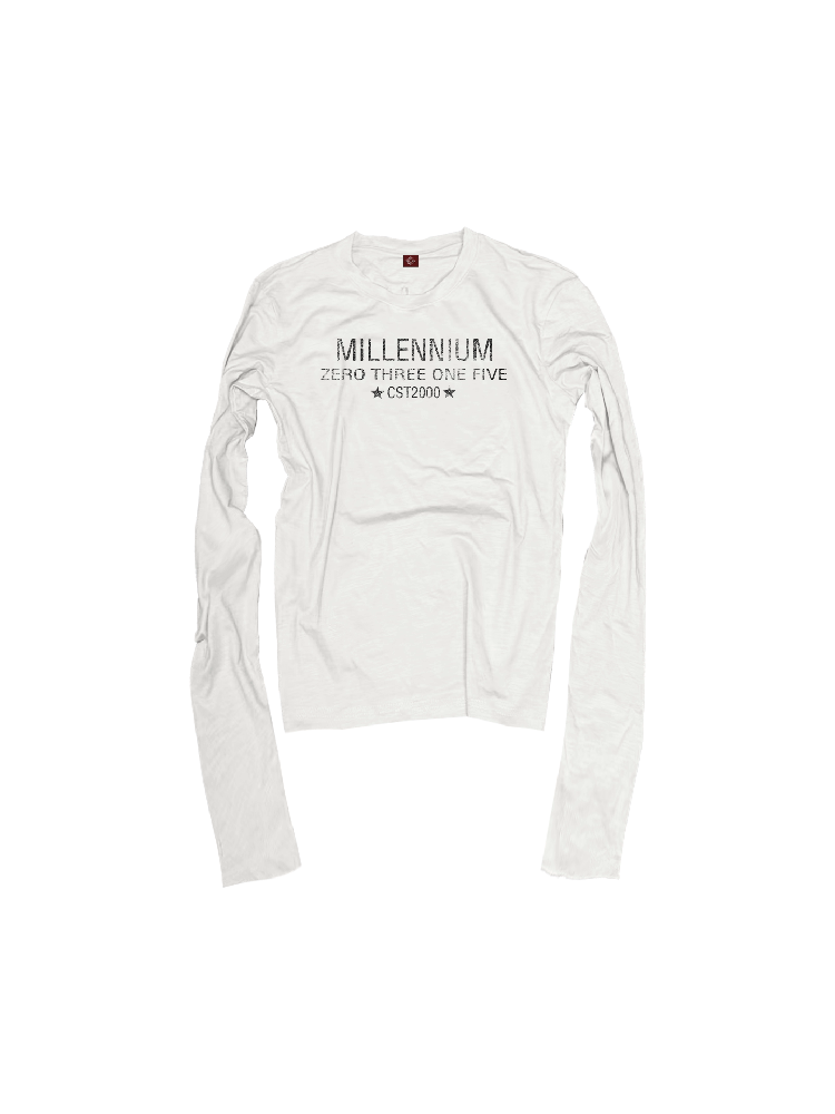 Five Star Slogan Crew Long Shirt【s0000018322】