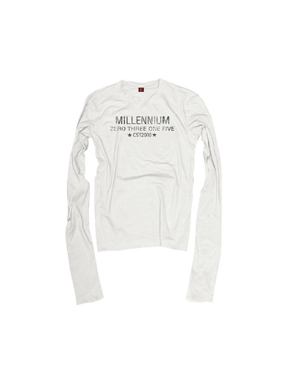 Five Star Slogan Crew Long Shirt【s0000018322】