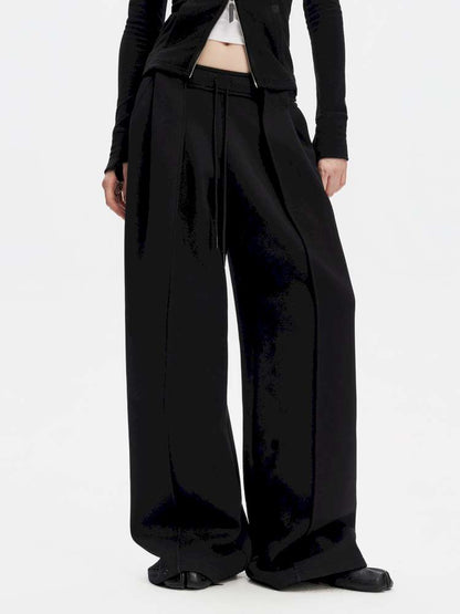 American Scimitar Drape Wide-Leg Slacks【s0000014877】