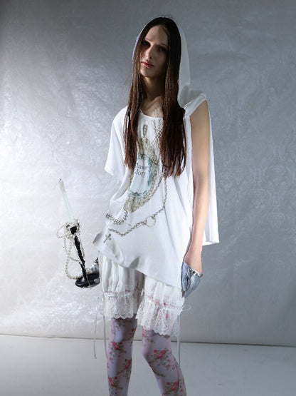 Vintage Gem Print Diamond T-Shirt【s0000015913】