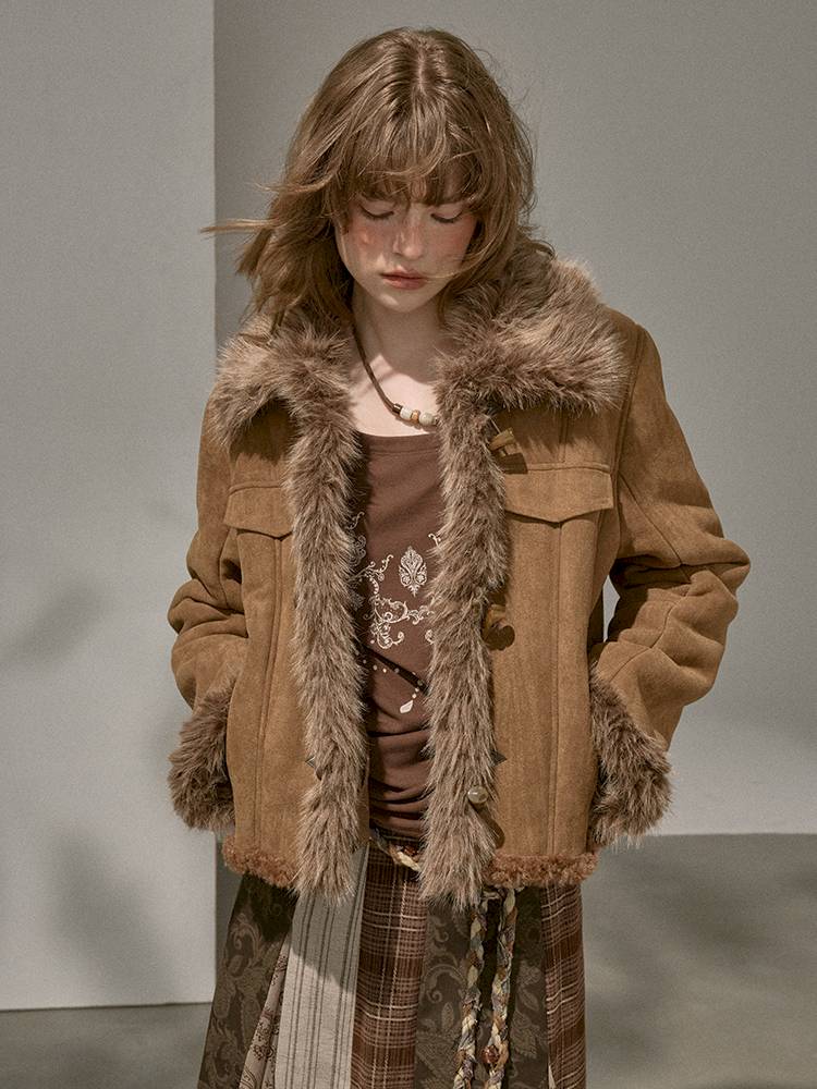 Faux Fur Collar Jacket【s0000014409】