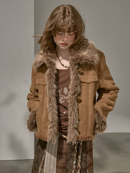 Faux Fur Collar Jacket【s0000014409】