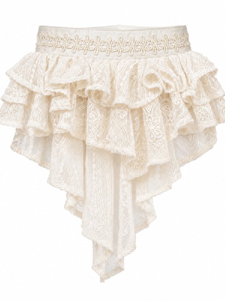 Court Victoria Lace Asymmetrical Dress【s0000017989】