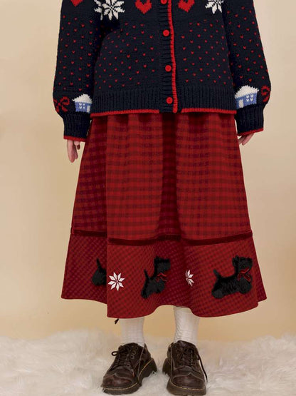 Plush Puppy Plaid Woolen Skirt【s0000015100】