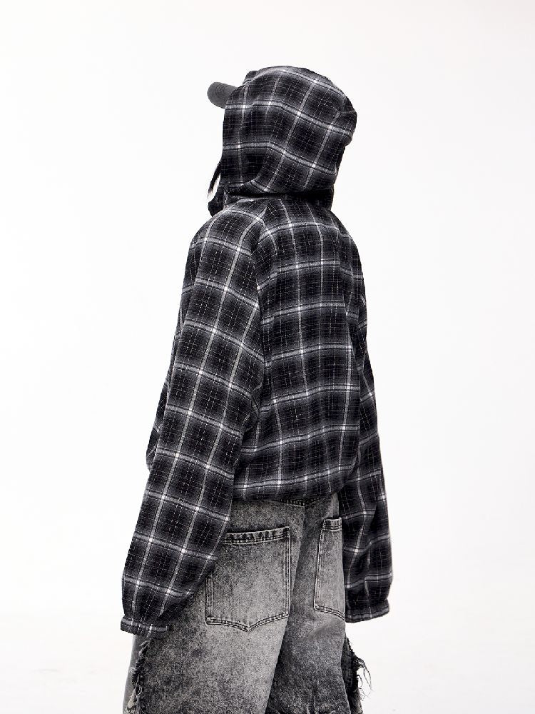 Drawstring Half Zip Hooded Sweatshirt【s0000011358】