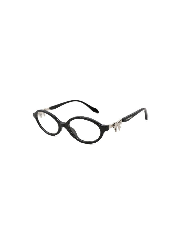 Metal Bow Round Glasses【s0000017439】