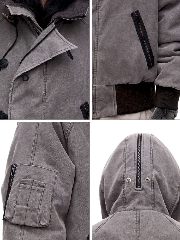 Flight Hooded Loose Jacket【s0000011361】