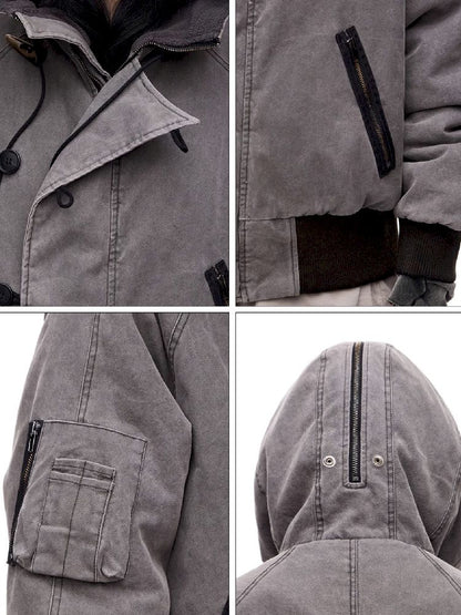 Flight Hooded Loose Jacket【s0000011361】