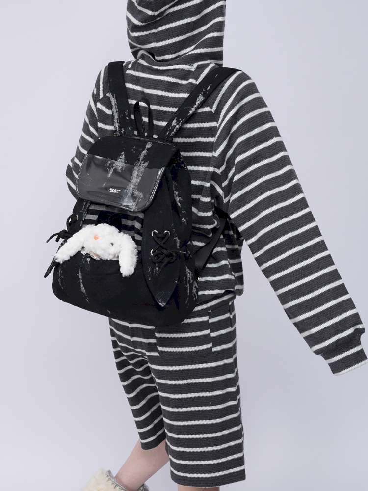 Rabbit Ears Pain Cute Backpack School Bag【s0000014617】