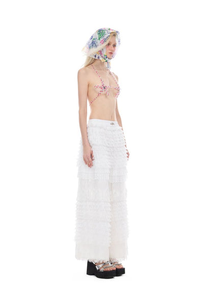 Rock ‘n’ roll sexy babe Y2K strapless top【s0000012975】
