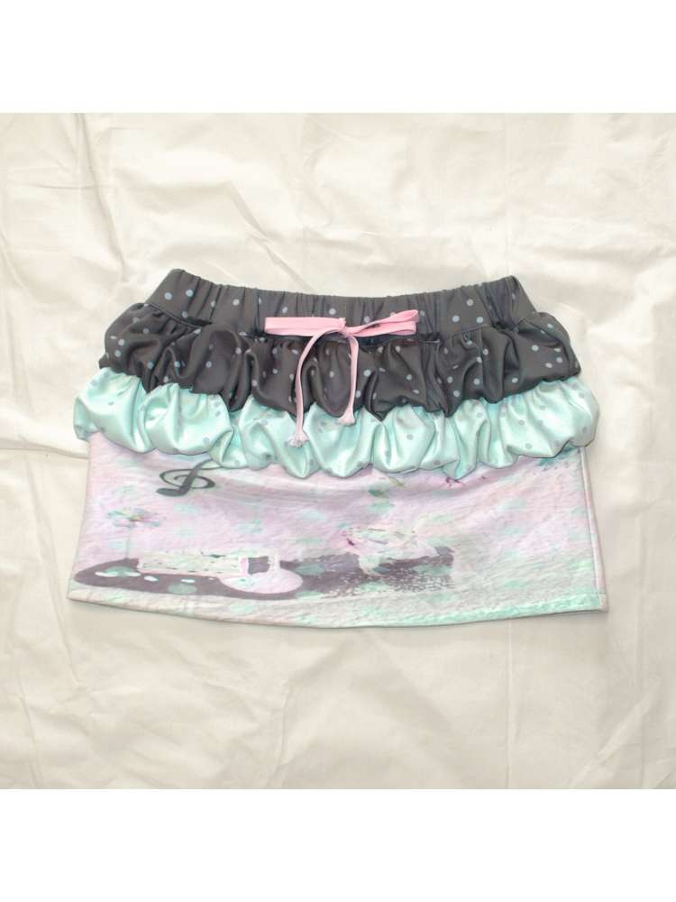 Cream Flower Bud Trim Skirt【s0000015202】