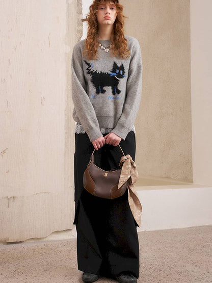 Long sleeves cute loose pullover sweater【s0000014382】