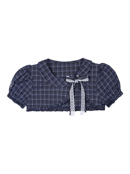 Puff Sleeve Bow Cover Up Top【s0000017274】