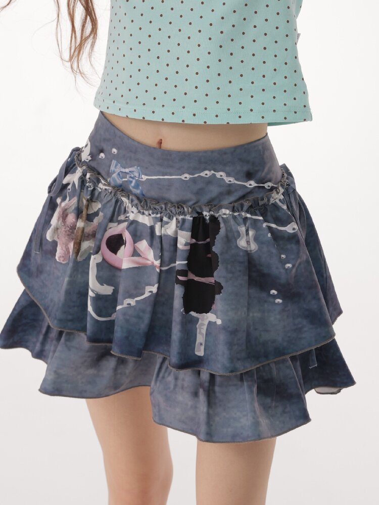 Misty Tone Slim Sweet Cool Skirt【s0000016840】