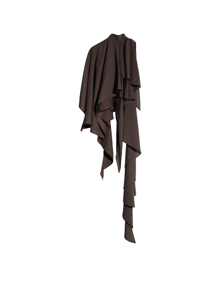 Off Shoulder Lace Up Cape Camisole【s0000015695】