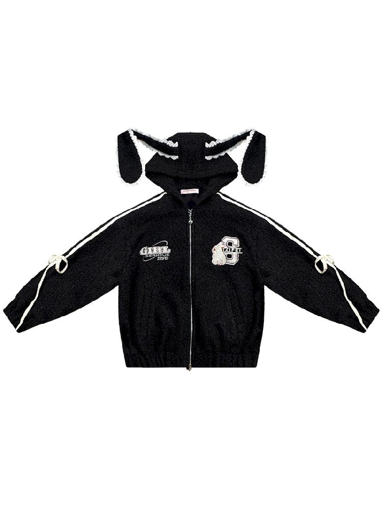 Hooded Rabbit Ears Short Jacket【s0000011500】