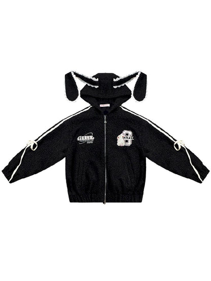 Hooded Rabbit Ears Short Jacket【s0000011500】