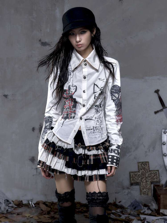 Slim-Fit Long-Sleeve Shirt Top【s0000014471】