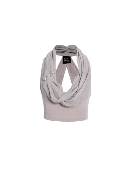 Detachable Collar Mesh Camisole【s0000017019】