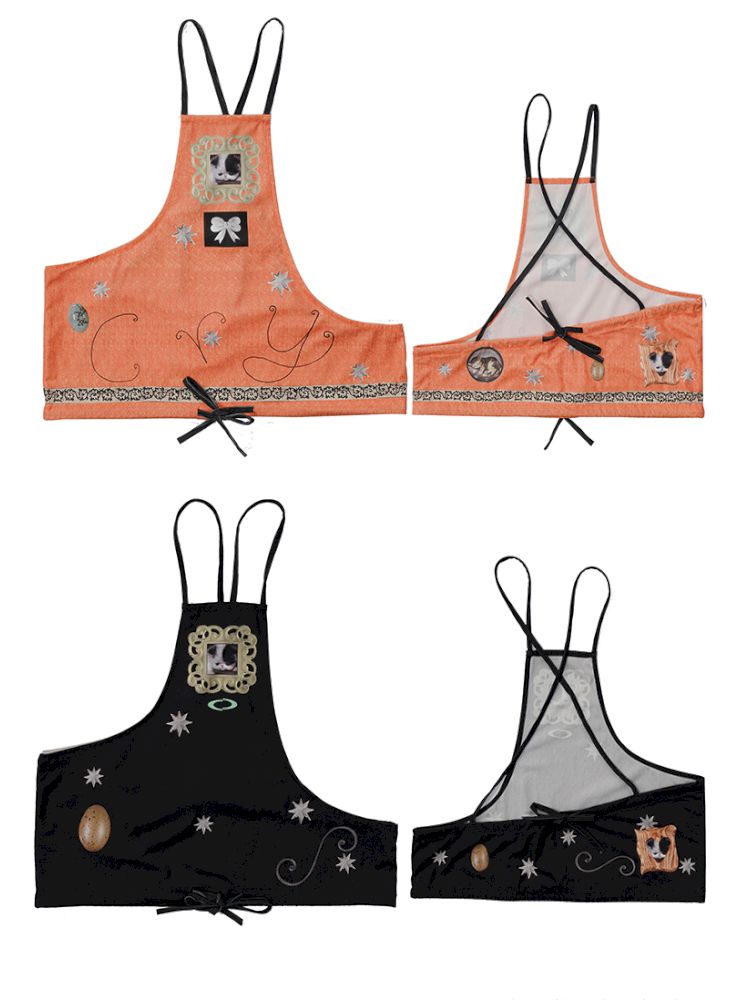 Star Egg Print Irregular Pony Vest【s0000013516】