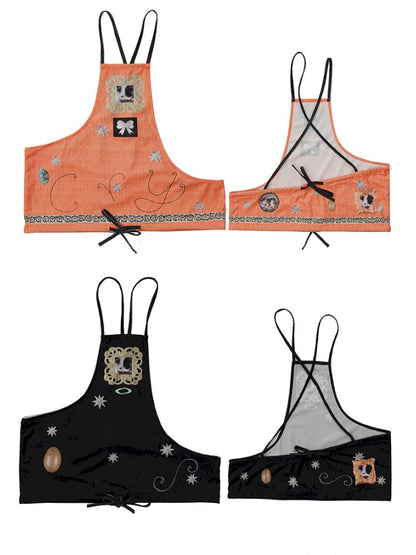 Star Egg Print Irregular Pony Vest【s0000013516】