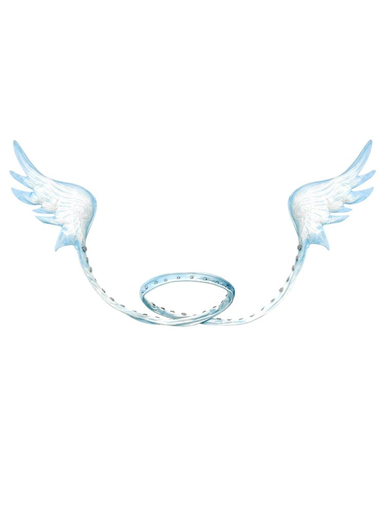 Starlight Print Angel Wings Collar【s0000013869】