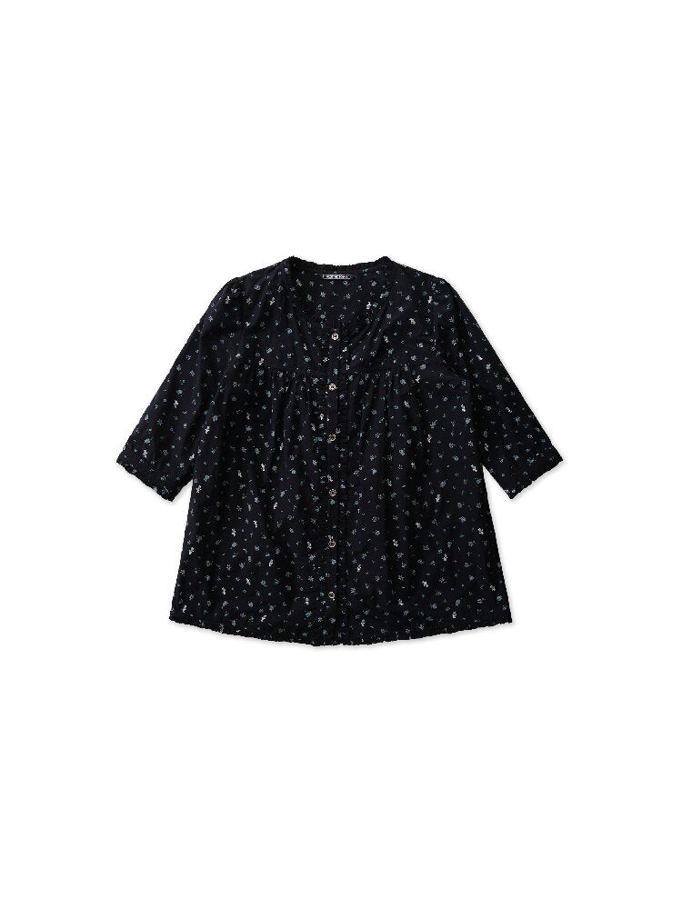 Hand Painted Floral Lace Shirt【s0000017933】