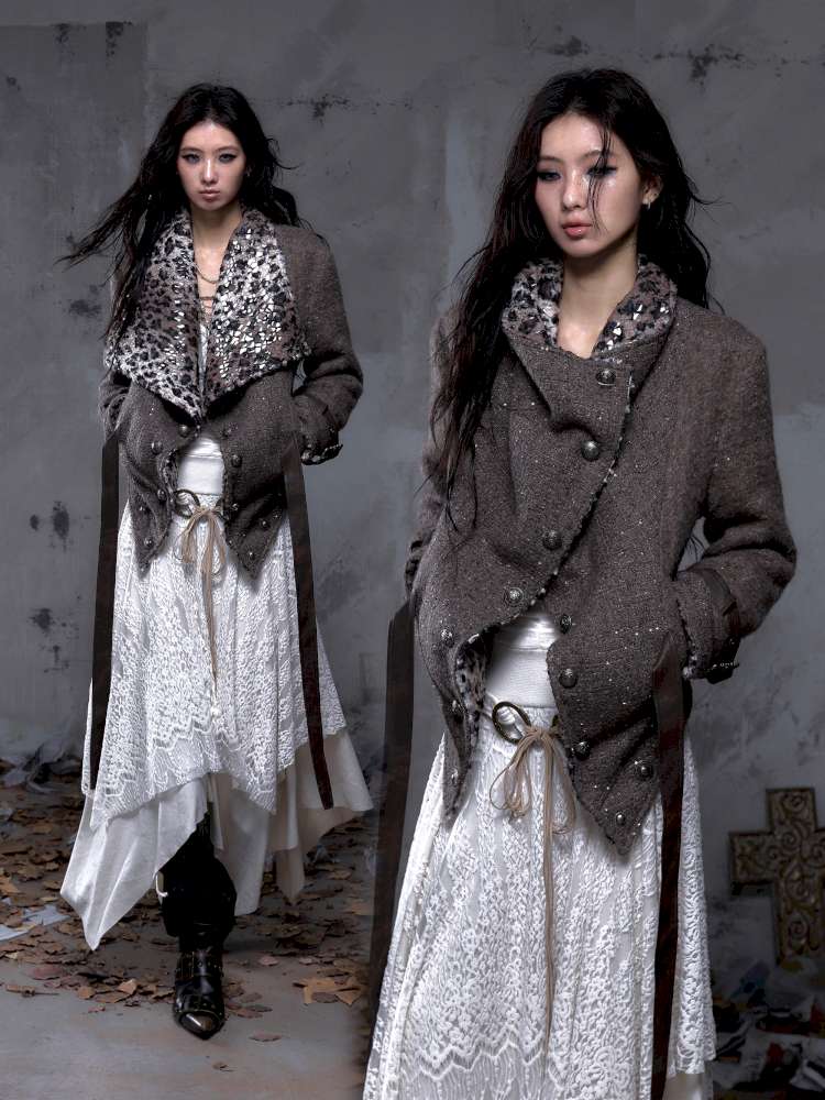 Chanel-Style Reversible Fleece Coat【s0000014462】