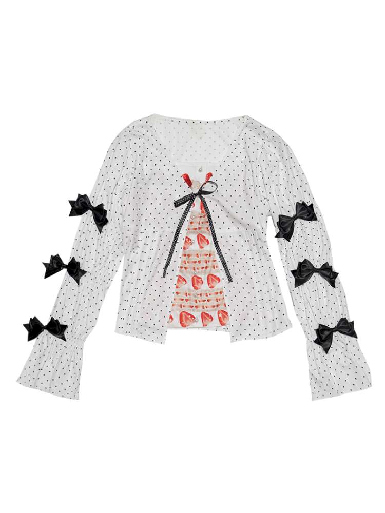 Patchwork Print Fitted Long-Sleeve Shirt【s0000014523】