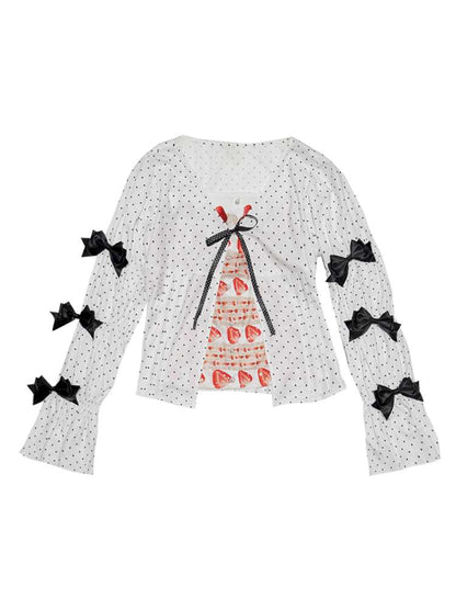 Patchwork Print Fitted Long-Sleeve Shirt【s0000014523】