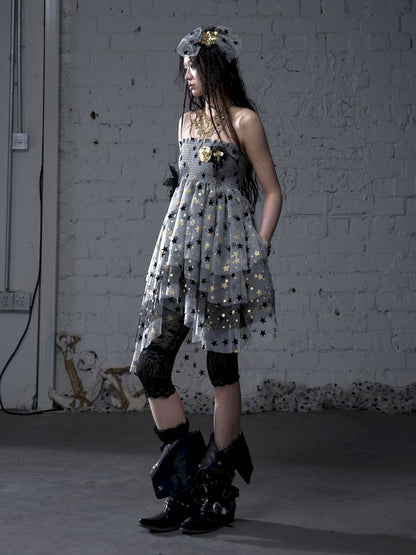 Puffy Tulle Two-Way Strapless Half-Skirt【s0000012792】