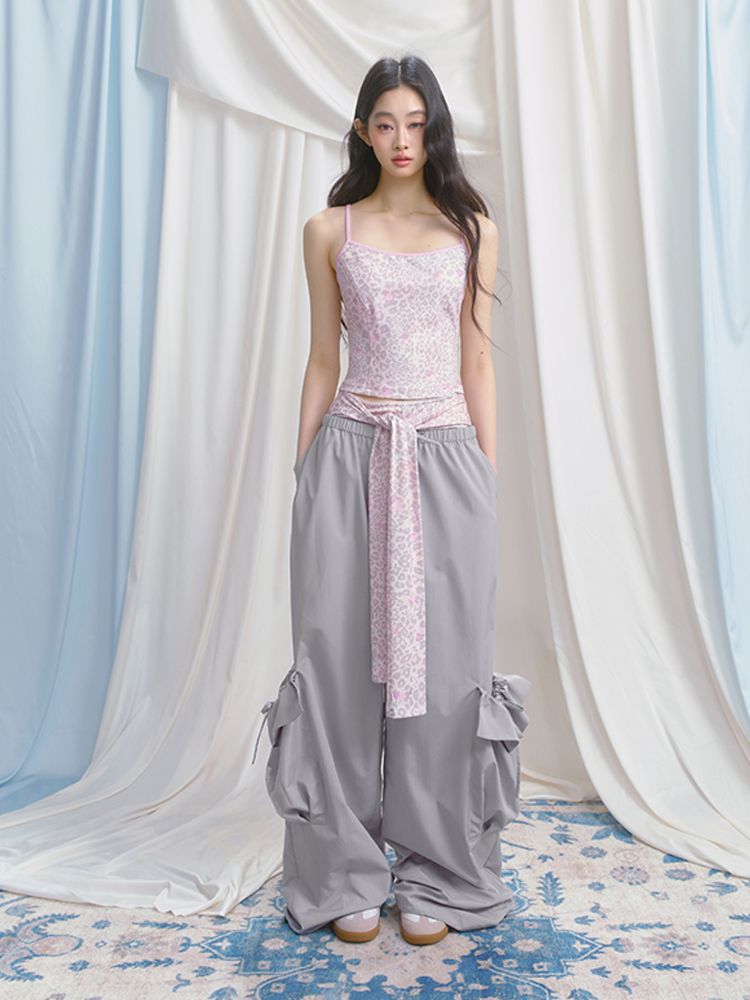 Sporty Loose Pockets Wide Leg Pants【s0000012157】