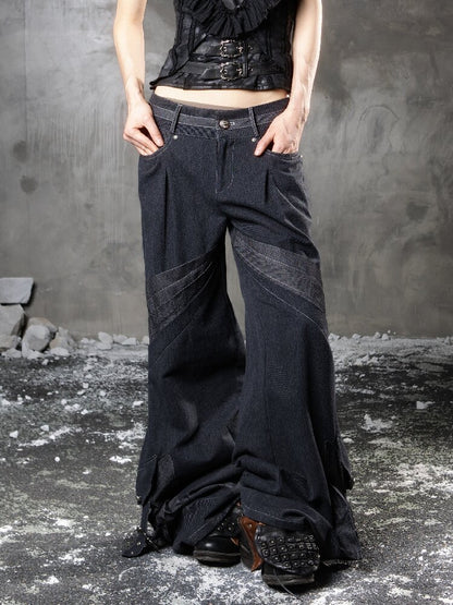 Loose Wide-Leg Jeans【s0000015958】