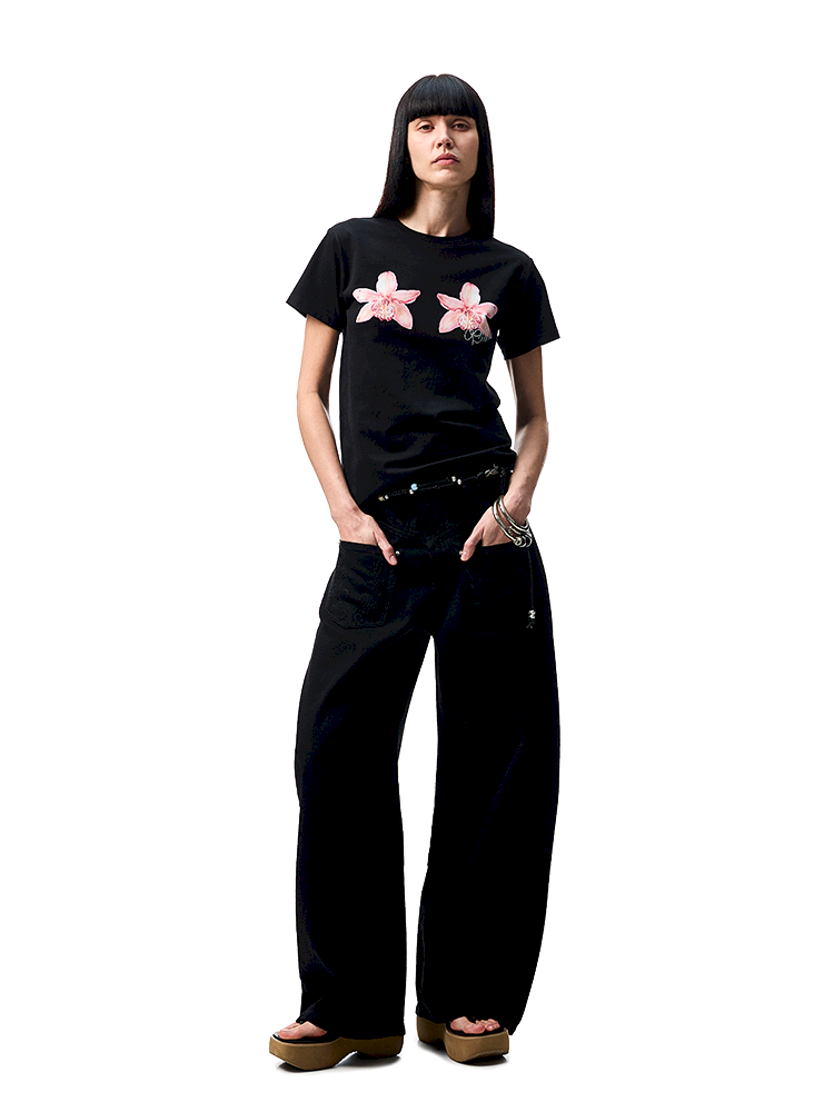 Old washed scimitar jeans【s0000012391】