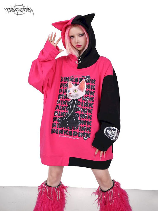 Devon Cat Ear Hooded Sweatshirt【s0000005698】