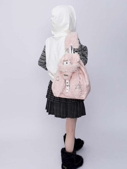 Rabbit Ears Cute Fur Crossbody School Bag【s0000014616】