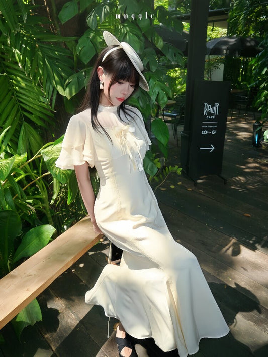 Vintage Lace Waist Mermaid Skirt【s0000016940】