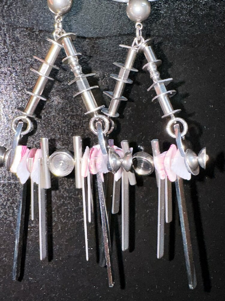 Natural Shell Futuristic Punk Earrings【s0000018853】